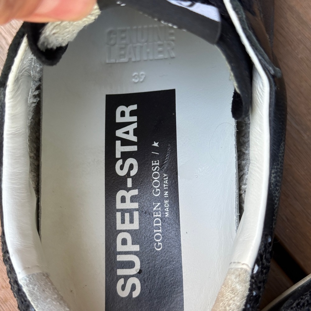 Golden Goose Black and White Women's Sneakers Sz 9 US 39 EU - Picture 7 of 8